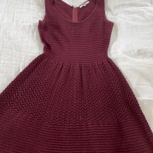 Small cute sweater dress with fun zip back